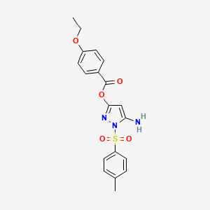 5-amino-1-(4-methylbenzenesulfonyl)-1H-pyrazol-3-yl 4-ethoxybenzoate