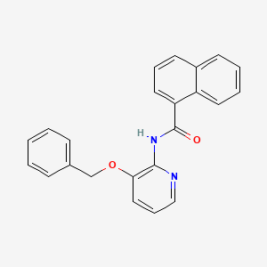 molecular formula C23H18N2O2 B2442290 N-(3-phenylmethoxypyridin-2-yl)naphthalene-1-carboxamide CAS No. 1024133-92-3