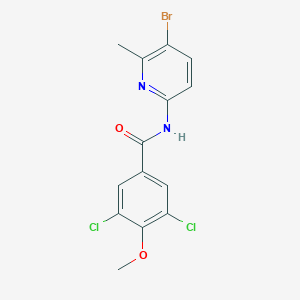 N-(5-bromo-6-methylpyridin-2-yl)-3,5-dichloro-4-methoxybenzamide