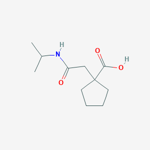 molecular formula C11H19NO3 B2442387 1-{[(Propan-2-yl)carbamoyl]methyl}cyclopentane-1-carboxylic acid CAS No. 851722-00-4