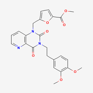 methyl 5-((3-(3,4-dimethoxyphenethyl)-2,4-dioxo-3,4-dihydropyrido[3,2-d]pyrimidin-1(2H)-yl)methyl)furan-2-carboxylate