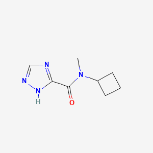 molecular formula C8H12N4O B2442397 N-Cyclobutyl-N-methyl-1H-1,2,4-triazole-5-carboxamide CAS No. 1592481-08-7