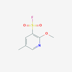 molecular formula C7H8FNO3S B2442399 2-甲氧基-5-甲基吡啶-3-磺酰氟 CAS No. 2305253-61-4