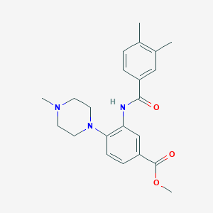 Methyl 3-[(3,4-dimethylbenzoyl)amino]-4-(4-methylpiperazin-1-yl)benzoate