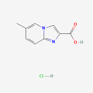 molecular formula C9H9ClN2O2 B2442414 6-甲基咪唑并[1,2-a]吡啶-2-羧酸盐酸盐 CAS No. 2060034-47-9