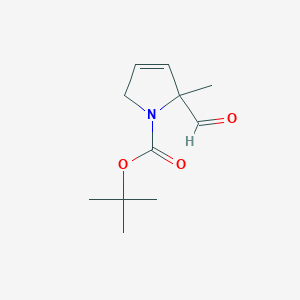 molecular formula C11H17NO3 B2442418 5-甲酰基-5-甲基-2H-吡咯-1-羧酸叔丁酯 CAS No. 2503209-15-0