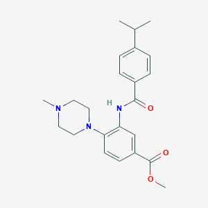 Methyl 3-[(4-isopropylbenzoyl)amino]-4-(4-methyl-1-piperazinyl)benzoate