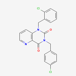 B2442444 1-(2-chlorobenzyl)-3-(4-chlorobenzyl)pyrido[3,2-d]pyrimidine-2,4(1H,3H)-dione CAS No. 923258-78-0