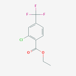 molecular formula C10H8ClF3O2 B2442451 Ethyl 2-chloro-4-(trifluoromethyl)benzoate CAS No. 192805-87-1