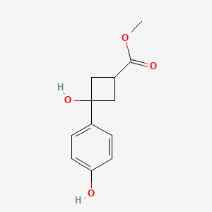 Methyl (1s,3s)-3-hydroxy-3-(4-hydroxyphenyl)cyclobutane-1-carboxylate