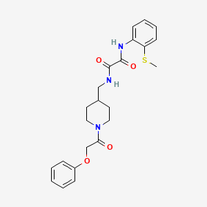 N1-(2-(methylthio)phenyl)-N2-((1-(2-phenoxyacetyl)piperidin-4-yl)methyl)oxalamide