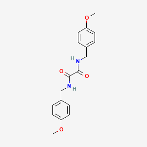 molecular formula C18H20N2O4 B2442464 N,N'-bis(4-methoxybenzyl)ethanediamide CAS No. 349121-32-0