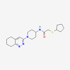 2-(cyclopentylthio)-N-(1-(5,6,7,8-tetrahydrocinnolin-3-yl)piperidin-4-yl)acetamide