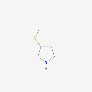 molecular formula C5H11NS B2442467 3-(Methylthio)pyrrolidine CAS No. 164666-10-8