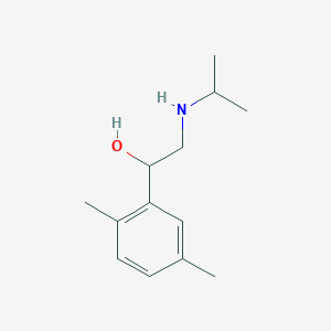 molecular formula C13H21NO B2442469 1-(2,5-Dimethylphenyl)-2-[(propan-2-yl)amino]ethan-1-ol CAS No. 1267612-61-2