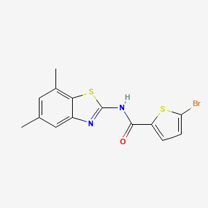 5-bromo-N-(5,7-dimethylbenzo[d]thiazol-2-yl)thiophene-2-carboxamide