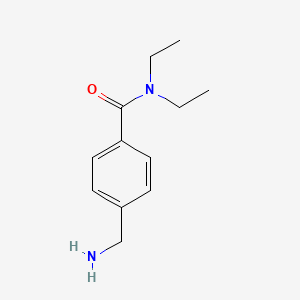 molecular formula C12H18N2O B2442484 4-(aminomethyl)-N,N-diethylbenzamide CAS No. 926189-99-3