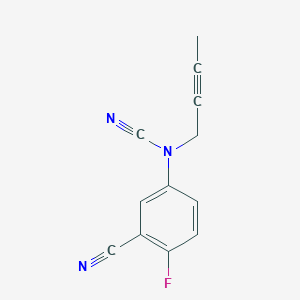 5-[(But-2-yn-1-yl)(cyano)amino]-2-fluorobenzonitrile