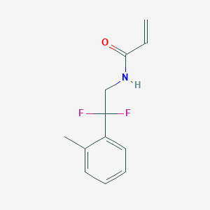 B2442502 N-[2,2-Difluoro-2-(2-methylphenyl)ethyl]prop-2-enamide CAS No. 2361642-25-1
