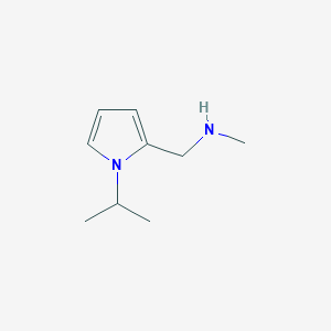 B2442507 1-(1-isopropyl-1H-pyrrol-2-yl)-N-methylmethanamine CAS No. 1211504-90-3