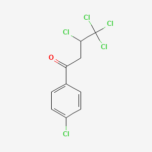 B2442510 3,4,4,4-Tetrachloro-1-(4-chlorophenyl)butan-1-one CAS No. 69808-97-5