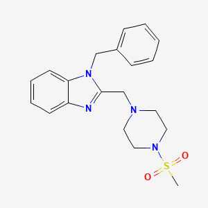 1-benzyl-2-((4-(methylsulfonyl)piperazin-1-yl)methyl)-1H-benzo[d]imidazole