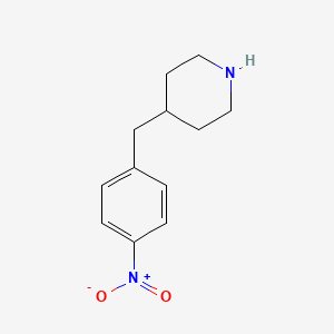molecular formula C12H16N2O2 B2442517 4-(4-硝基苄基)哌啶 CAS No. 77093-81-3