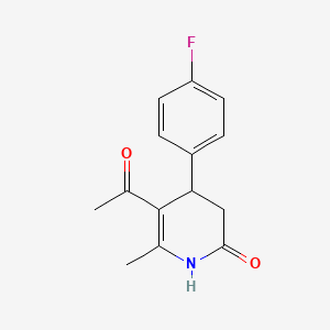 5-acetyl-4-(4-fluorophenyl)-6-methyl-3,4-dihydro-2(1H)-pyridinone