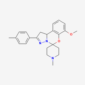 7-Methoxy-1'-methyl-2-(p-tolyl)-1,10b-dihydrospiro[benzo[e]pyrazolo[1,5-c][1,3]oxazine-5,4'-piperidine]