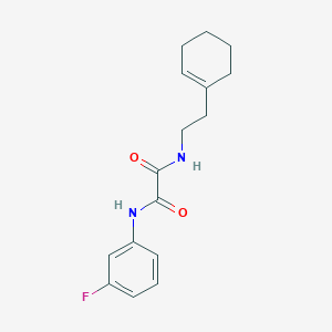 N-[2-(cyclohexen-1-yl)ethyl]-N'-(3-fluorophenyl)oxamide