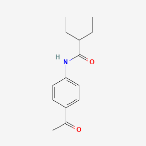 N-(4-acetylphenyl)-2-ethylbutanamide
