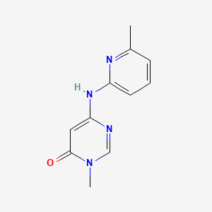 3-methyl-6-((6-methylpyridin-2-yl)amino)pyrimidin-4(3H)-one