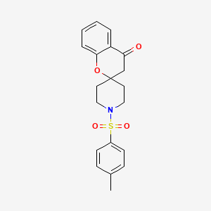 molecular formula C20H21NO4S B2442616 1'-甲苯磺酰基螺[色满-2,4'-哌啶]-4-酮 CAS No. 877811-41-1