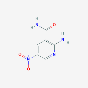 molecular formula C6H6N4O3 B2442621 2-Amino-5-nitropyridine-3-carboxamide CAS No. 1792-60-5