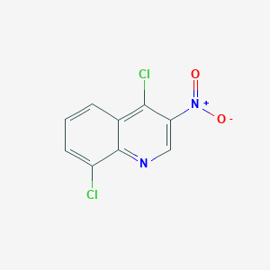 molecular formula C9H4Cl2N2O2 B2442628 4,8-Dichloro-3-nitroquinoline CAS No. 39487-87-1