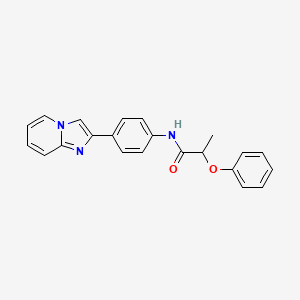 N-(4-imidazo[1,2-a]pyridin-2-ylphenyl)-2-phenoxypropanamide