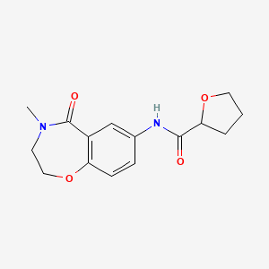 N-(4-methyl-5-oxo-2,3,4,5-tetrahydrobenzo[f][1,4]oxazepin-7-yl)tetrahydrofuran-2-carboxamide