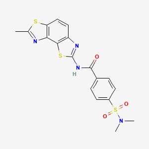 4-(dimethylsulfamoyl)-N-(7-methyl-[1,3]thiazolo[5,4-e][1,3]benzothiazol-2-yl)benzamide