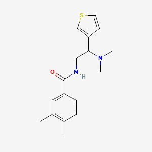 N-(2-(dimethylamino)-2-(thiophen-3-yl)ethyl)-3,4-dimethylbenzamide