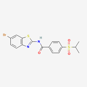 N-(6-bromobenzo[d]thiazol-2-yl)-4-(isopropylsulfonyl)benzamide