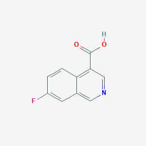 molecular formula C10H6FNO2 B2442678 7-氟异喹啉-4-羧酸 CAS No. 1841081-40-0