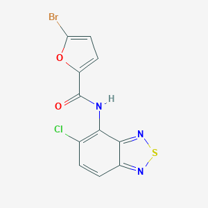 5-bromo-N-(5-chloro-2,1,3-benzothiadiazol-4-yl)-2-furamide