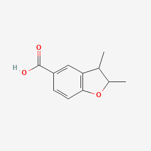 molecular formula C11H12O3 B2442689 2,3-dimethyl-2,3-dihydro-1-benzofuran-5-carboxylic acid, Mixture of diastereomers CAS No. 103988-32-5
