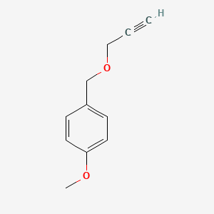 molecular formula C11H12O2 B2442691 1-甲氧基-4-((丙-2-炔-1-氧基)甲基)苯 CAS No. 4039-83-2