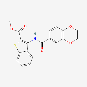 Methyl 3-(2,3-dihydrobenzo[b][1,4]dioxine-6-carboxamido)benzo[b]thiophene-2-carboxylate