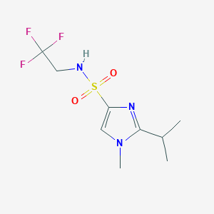 1-Methyl-2-propan-2-yl-N-(2,2,2-trifluoroethyl)imidazole-4-sulfonamide