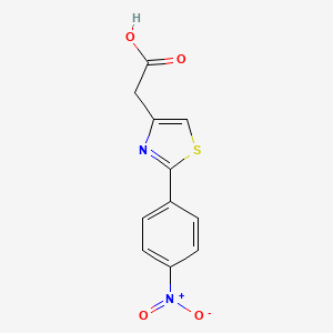 molecular formula C11H8N2O4S B2442730 2-(4-Nitrophenyl)thiazole-4-acetic acid CAS No. 130560-72-4