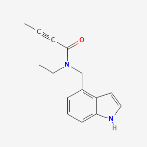 N-Ethyl-N-(1H-indol-4-ylmethyl)but-2-ynamide