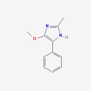 molecular formula C11H12N2O B2442737 5-methoxy-2-methyl-4-phenyl-1H-imidazole CAS No. 1909336-21-5