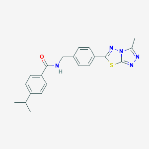4-isopropyl-N-[4-(3-methyl[1,2,4]triazolo[3,4-b][1,3,4]thiadiazol-6-yl)benzyl]benzamide